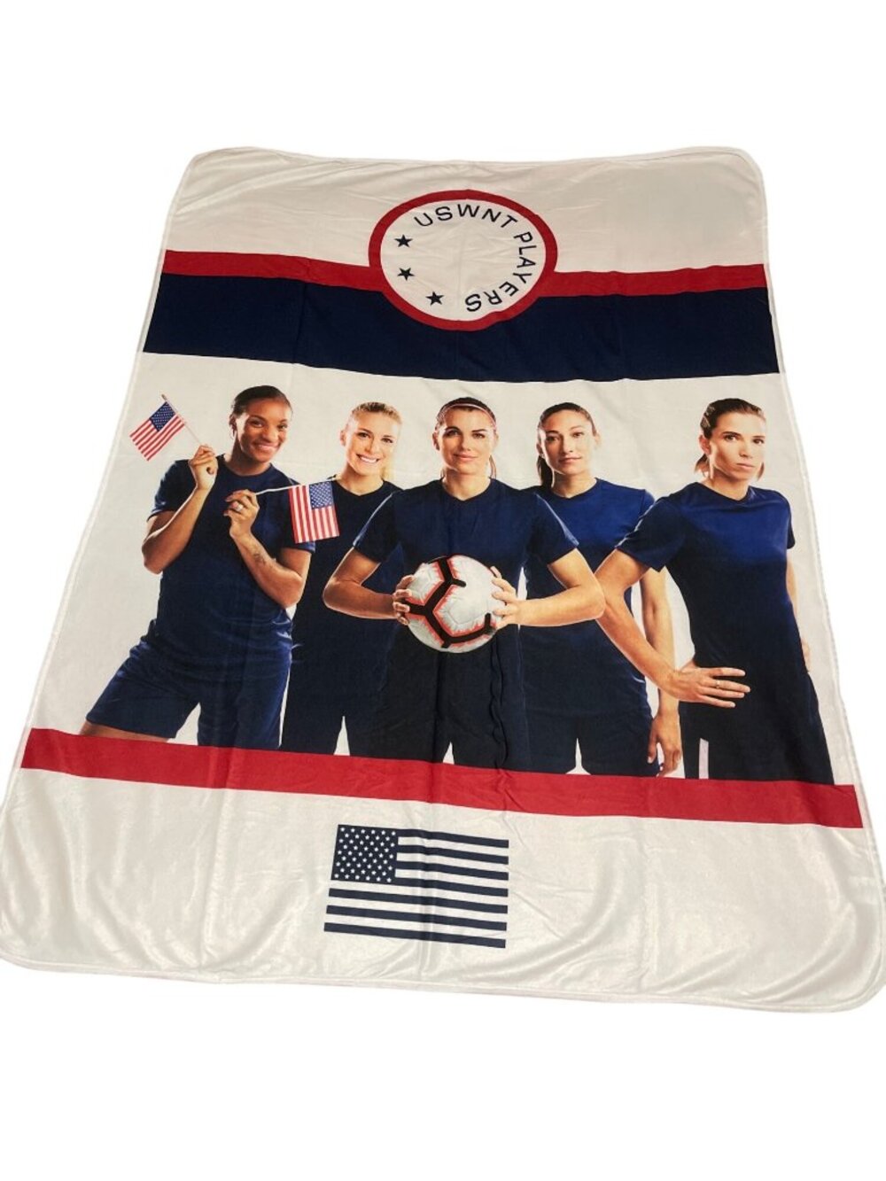 Soccer World Cup Olympic Team United States Womens USWNT Throw Blanket FIFA - Picture 8 of 10